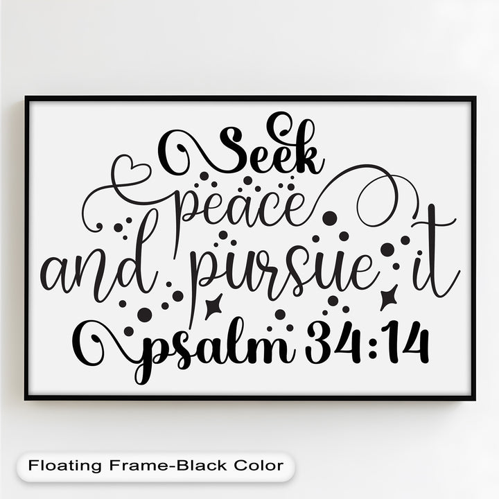 Seek Peace and Pursue It – Psalm 34:14 Bible Oil Paintings