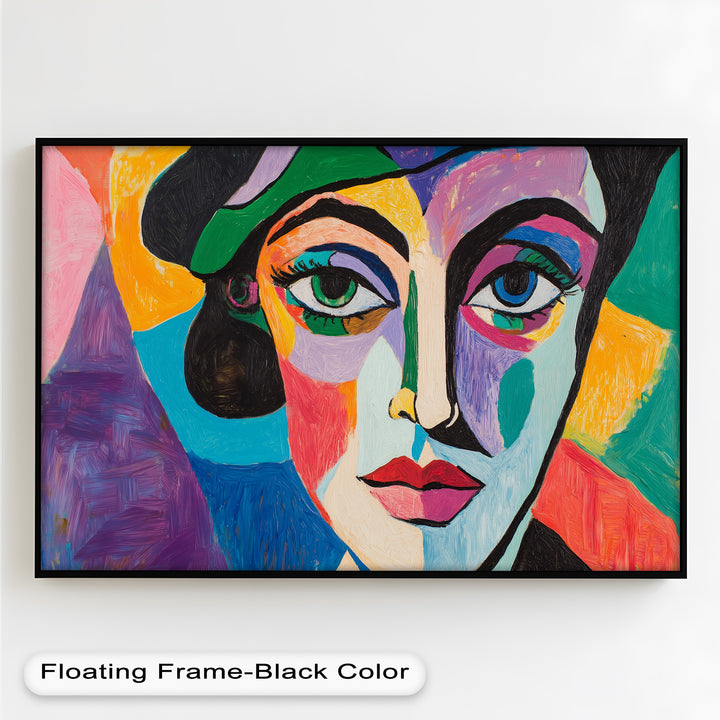 Frauenporträt Ölgemälde – Fauvistische expressionistische Kunst