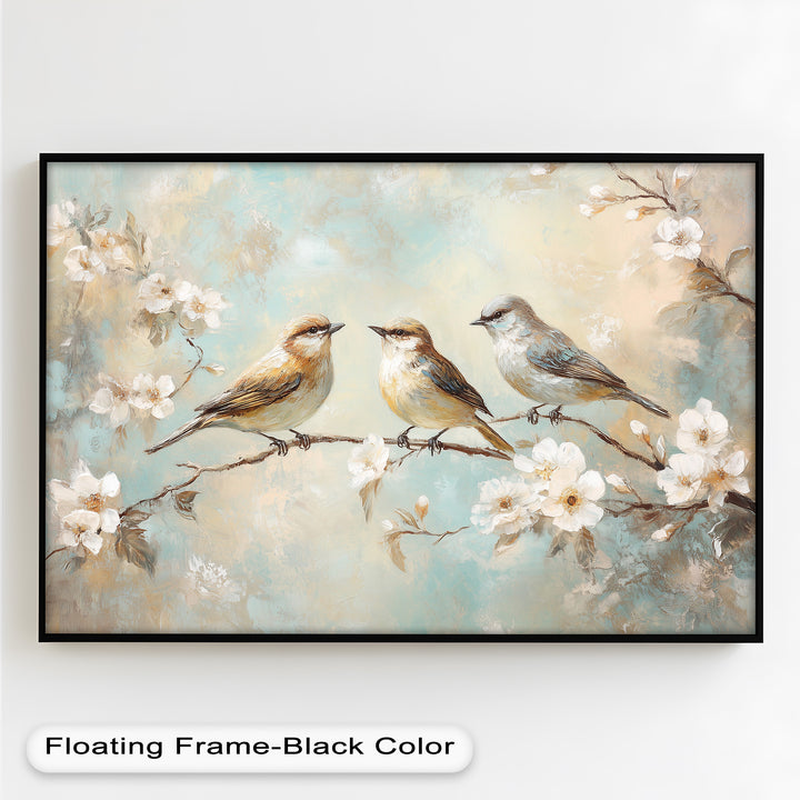 Springtime Songbirds – Animal Oil Painting