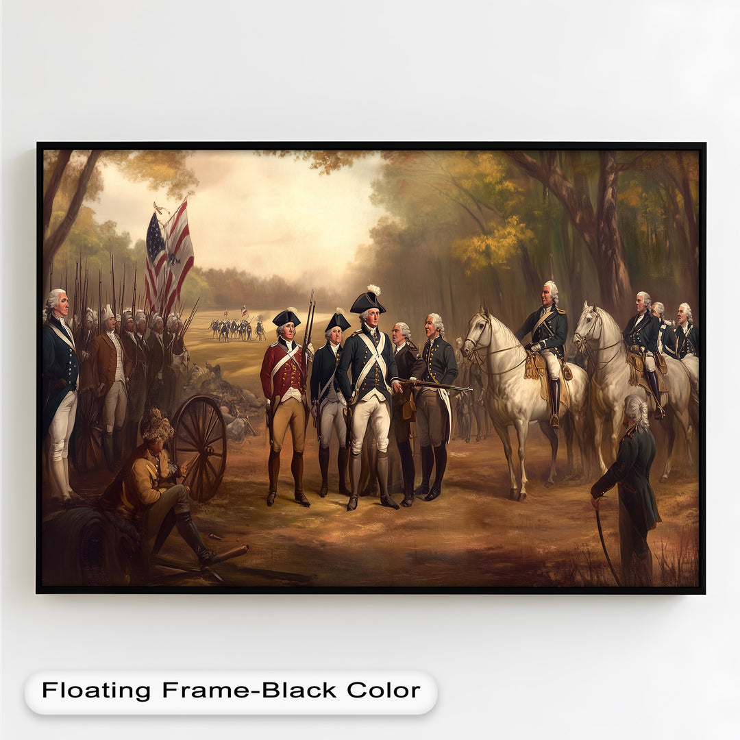 Command and Honor – Revolutionary Army Oil Painting