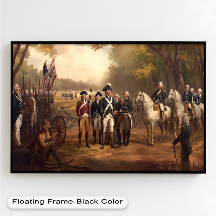 Command and Honor – Revolutionary Army Oil Painting