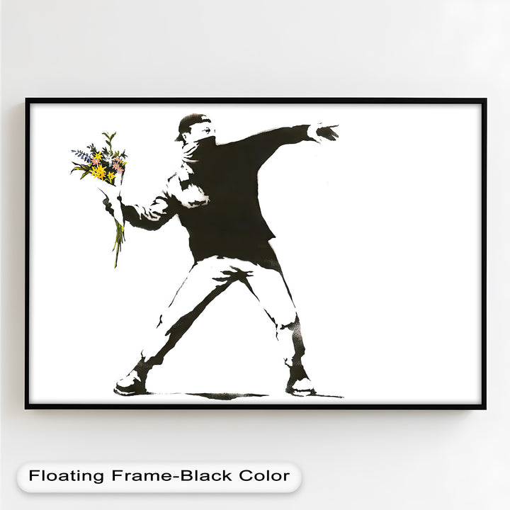 Flower Thrower – Iconic Protest Banksy Oil Painting
