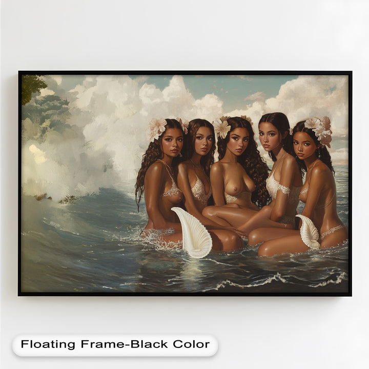 Daughters of the Tide – Mythical Sirens in a Renaissance Oil Painting
