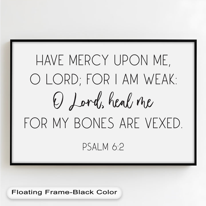 Psalm 6:2 Wandkunst – Christliche Bibel-Ölgemälde