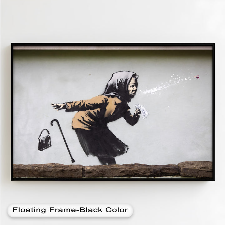 The Power of a Sneeze – Banksy Oil Painting