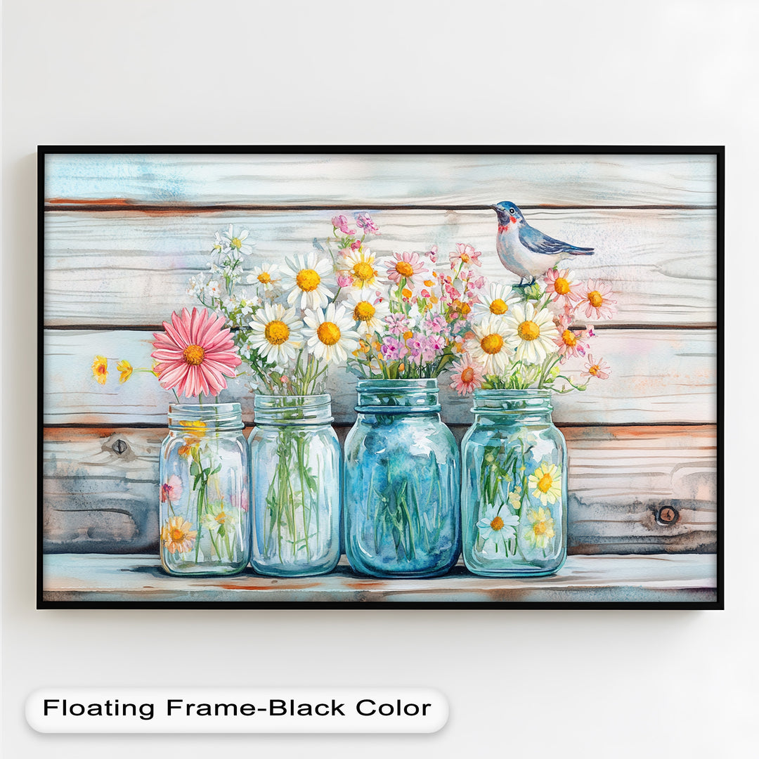 Flower Jars – Modern Oil Painting