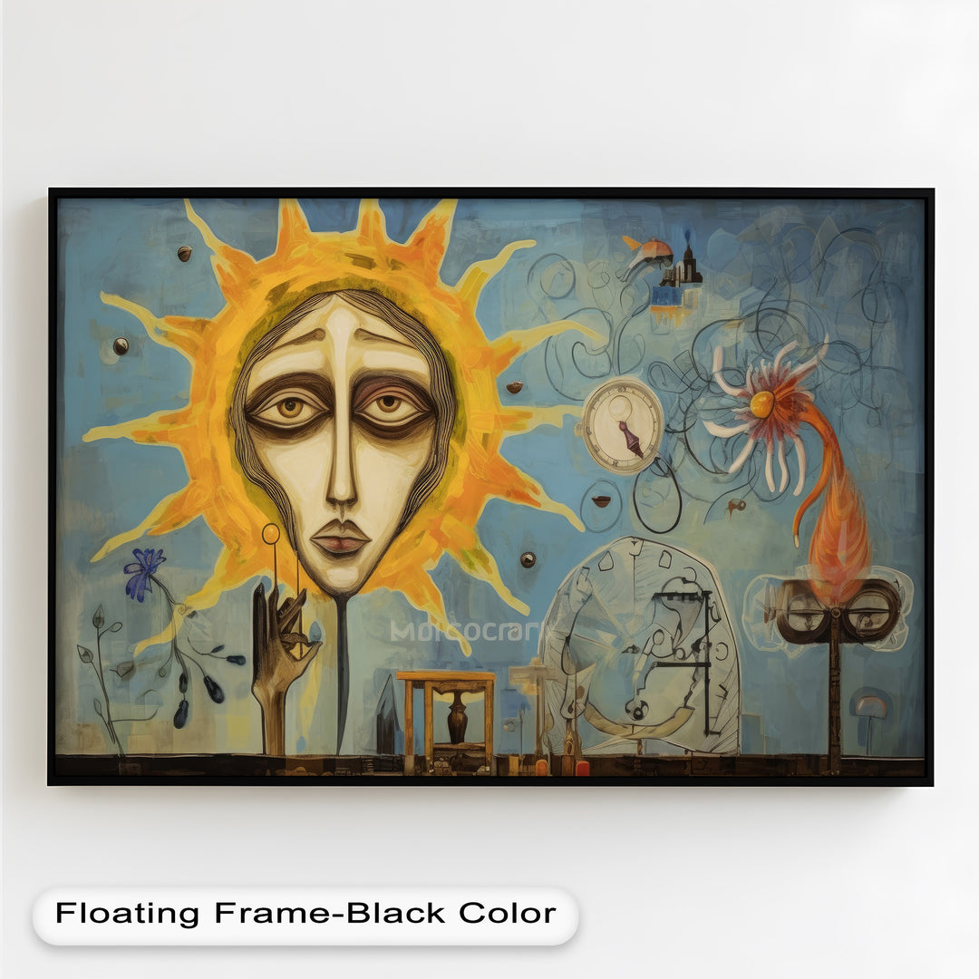 Solar Reverie – Surreal Dreamscape Picasso Oil Painting