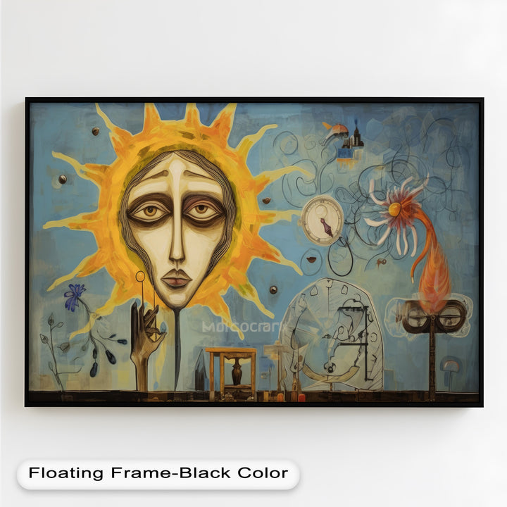 Solar Reverie – Surreal Dreamscape Picasso Oil Painting