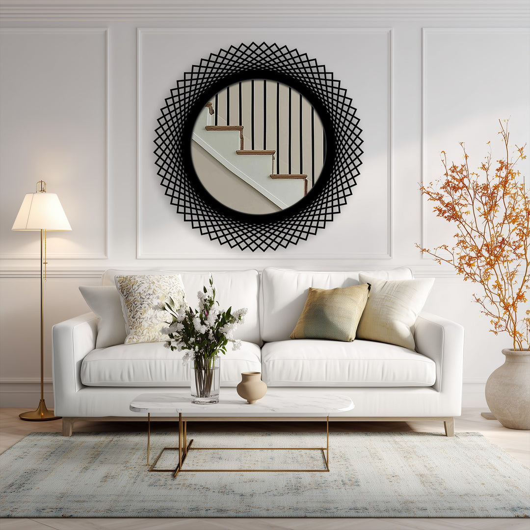 Contemporary hallway mirror wall decor