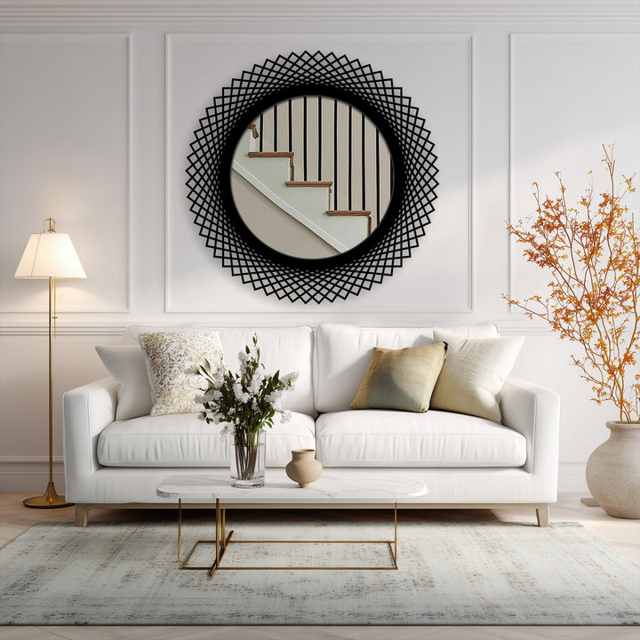 Contemporary hallway mirror wall decor