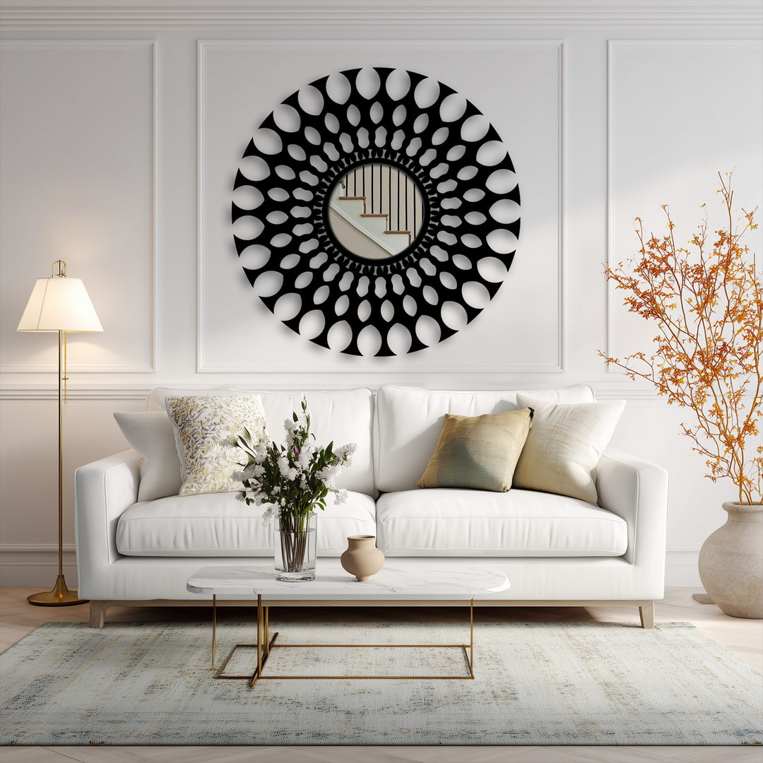 Contemporary hallway mirror wall decor