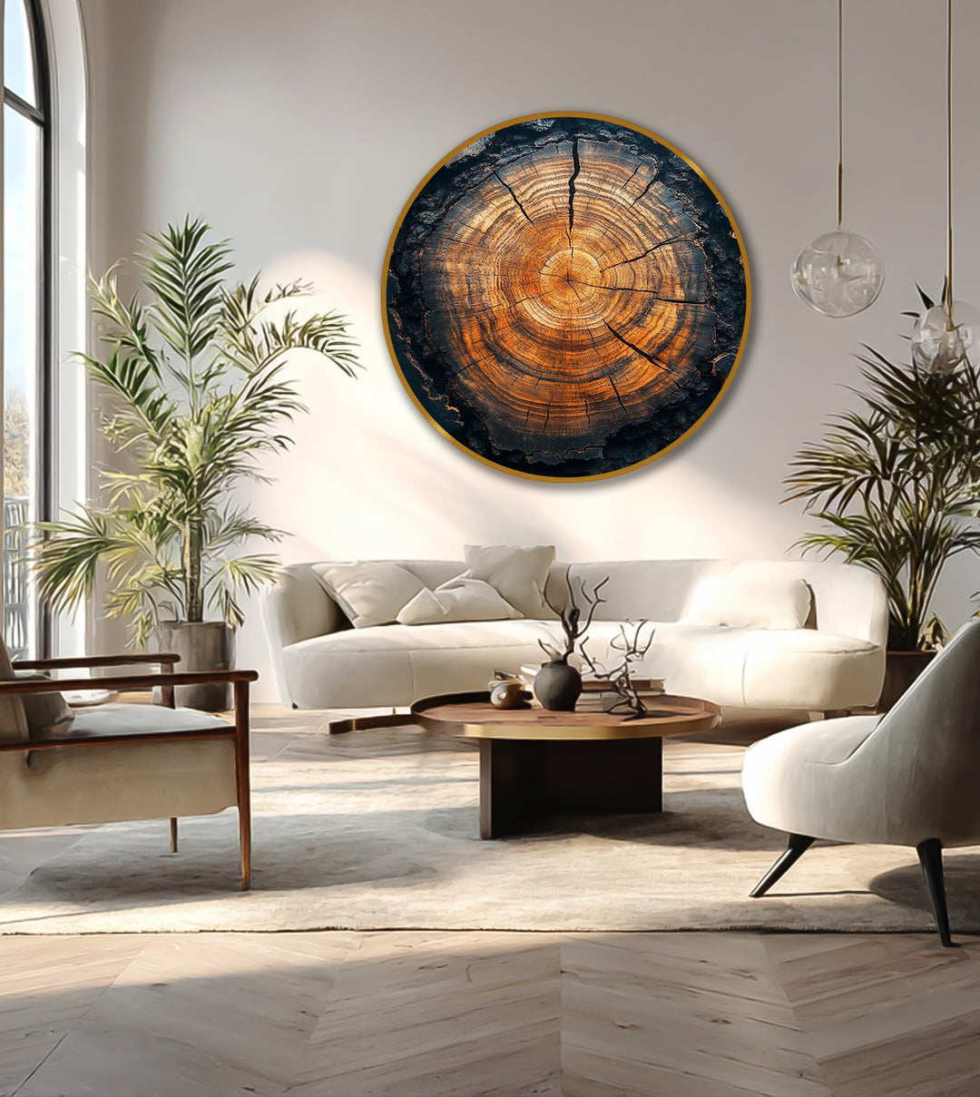 round nature wall art