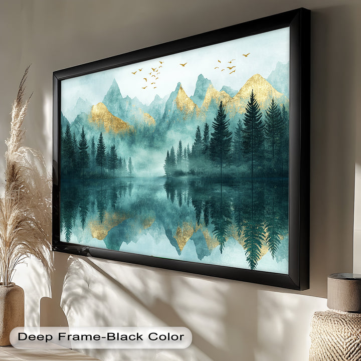 Mist Mountains – Forest Oil Painting