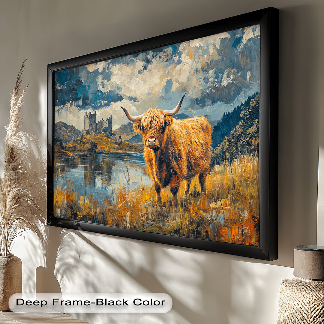 Highland Majesty – Rustic Oil Painting