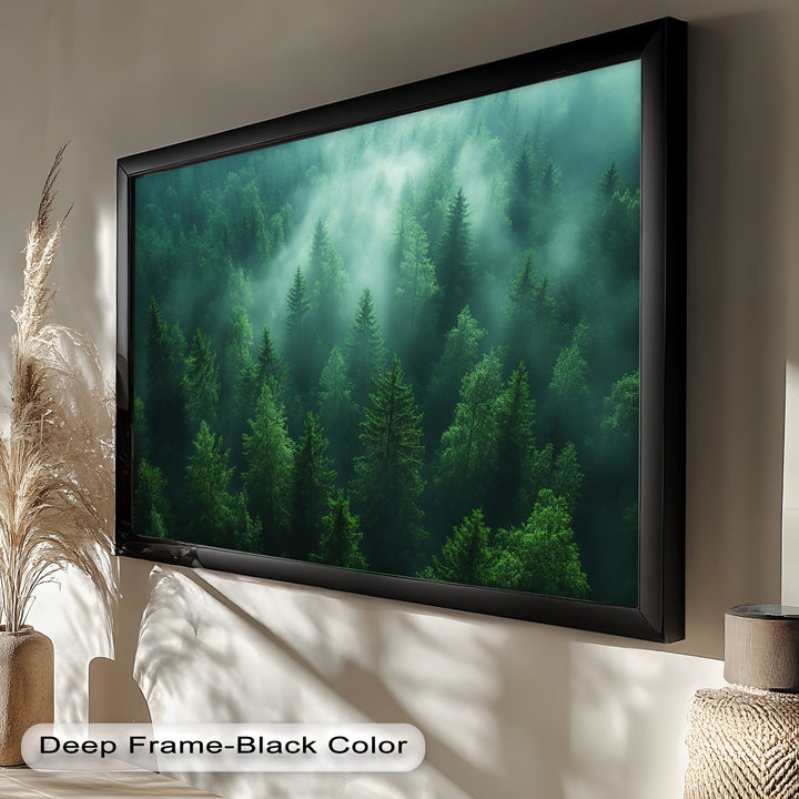 Misty Forest Landscape – Enchanting Nature Oil Painting