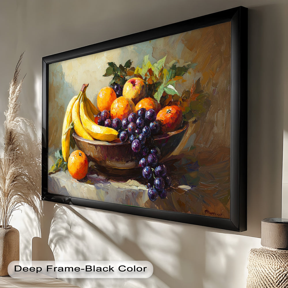 Rich in color and texture, this artwork brings a sense of vitality and warmth, making it a perfect centerpiece for kitchen or dining room decor.

