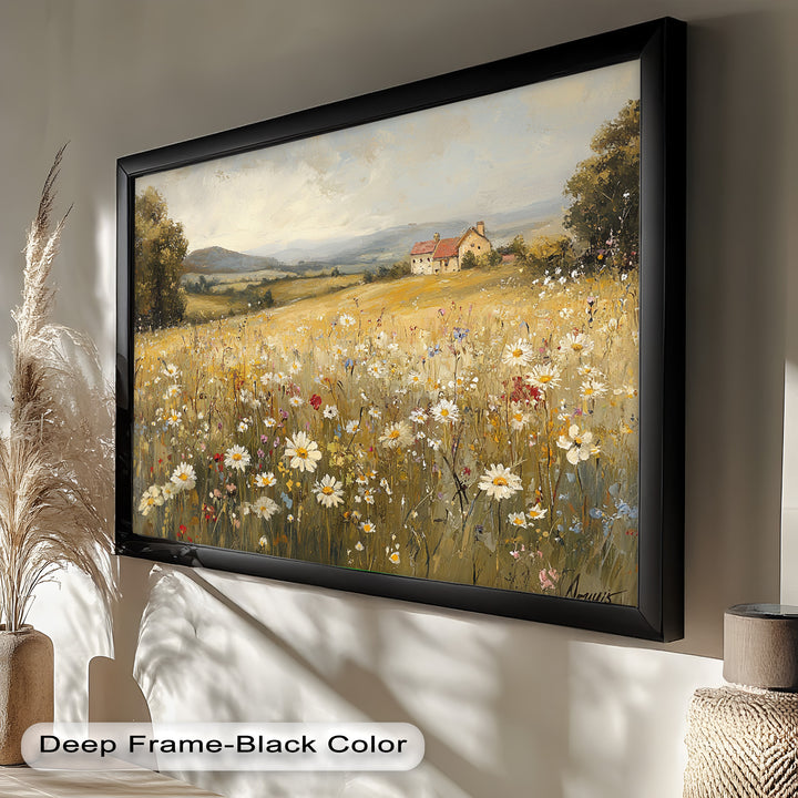 Countryside Bloom – Floral Oil Painting