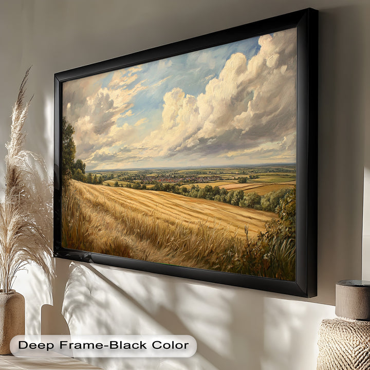 Golden Harvest View – Landscape Oil Paintings