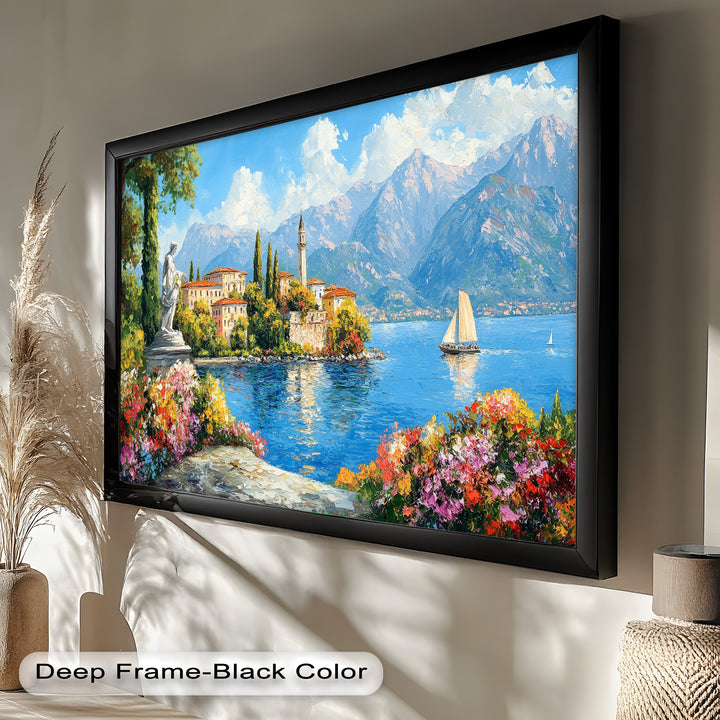 Perfect for classical, romantic, or travel-inspired interiors, this artwork evokes the spirit of a serene Italian getaway.