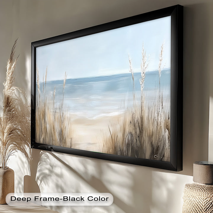 Coastal Beach Wall Art – Ocean Landscape Oil Painting