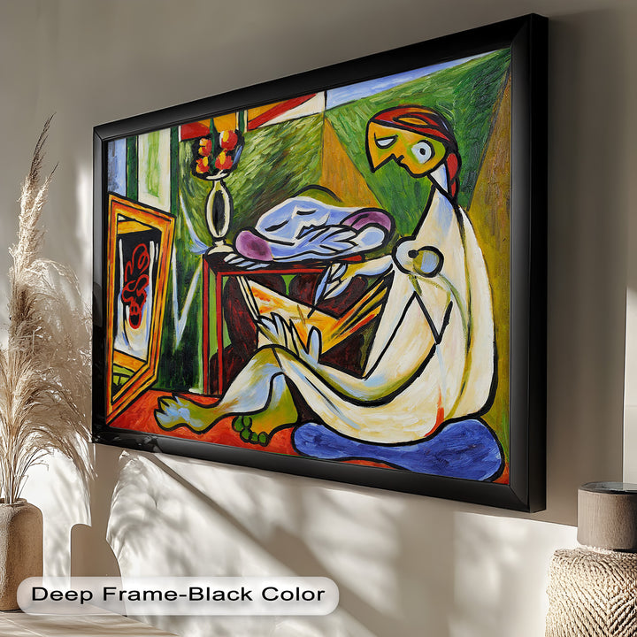 Artist and the Dream – Abstract Interior Scene Picasso Oil Painting