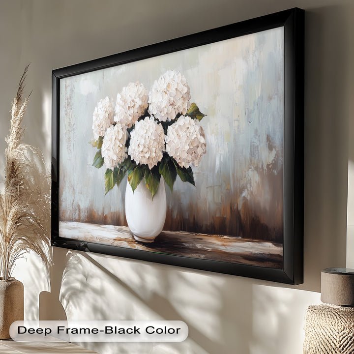 Ivory Bloom Elegance – Still Life Oil Paintings