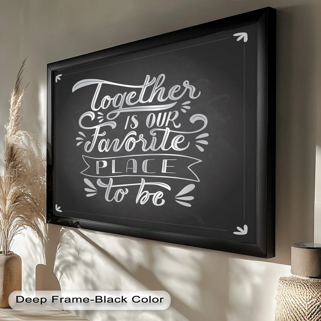 Together Is Our Favorite Place – Modern Oil Paintings - MyPhotoStation
