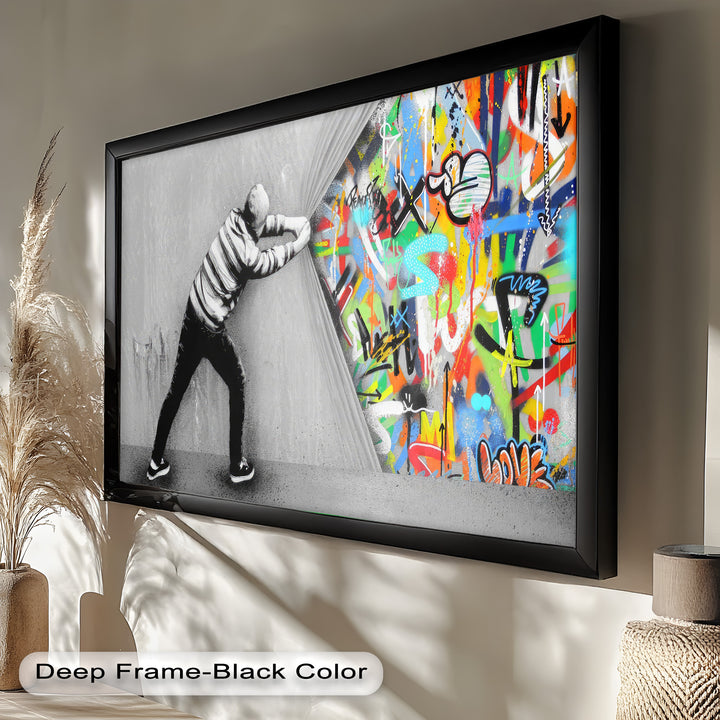 Unveiling the Chaos – Banksy Oil Painting