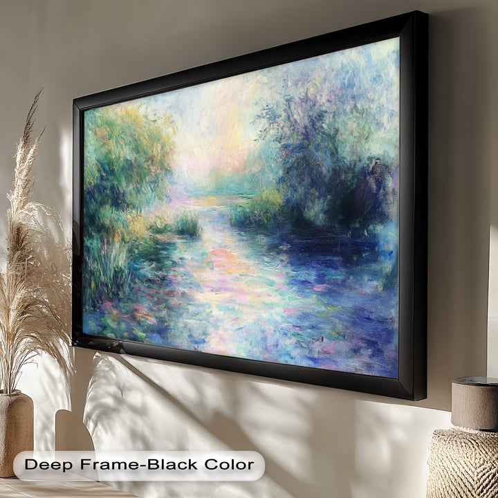 Whispering Riverbank at Dusk – Impressionist Landscape Oil Painting