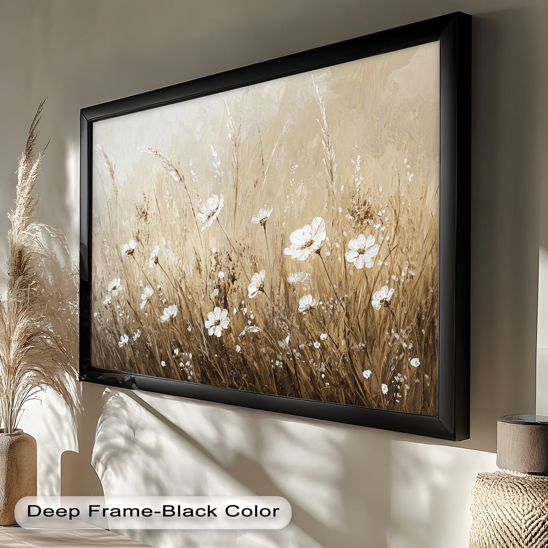 Whispers of Wheat – Floral Oil Painting