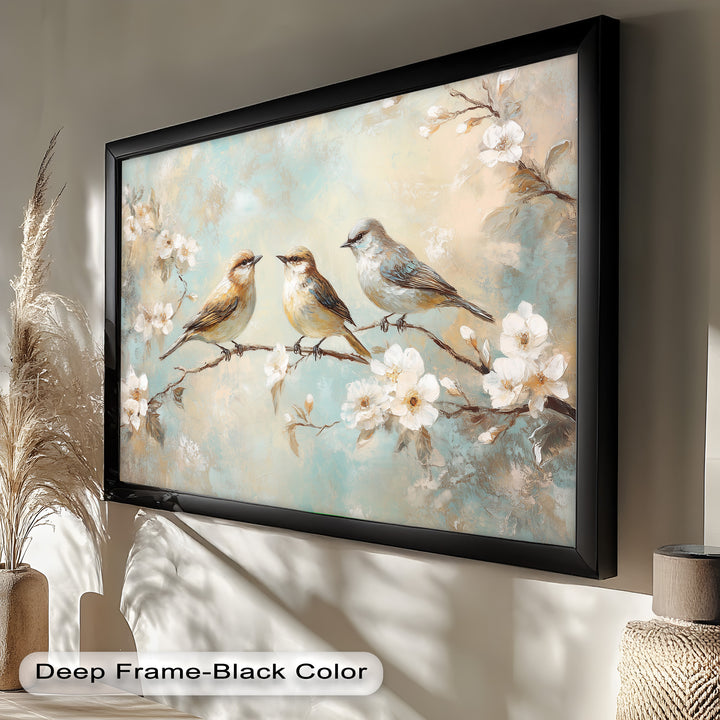 Springtime Songbirds – Animal Oil Painting