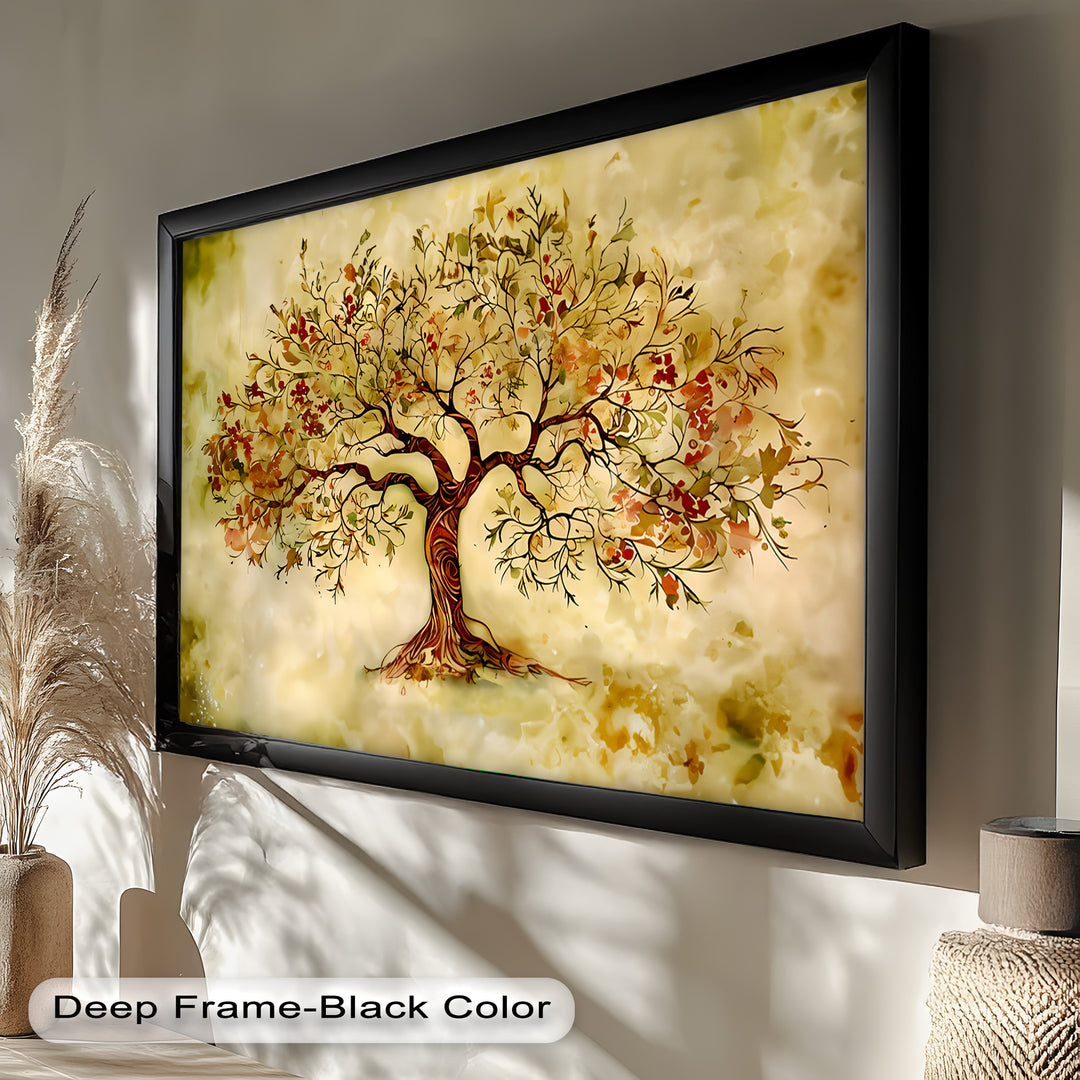 A visual celebration of nature’s harmony, this piece blends fantasy and organic beauty in a timeless design.