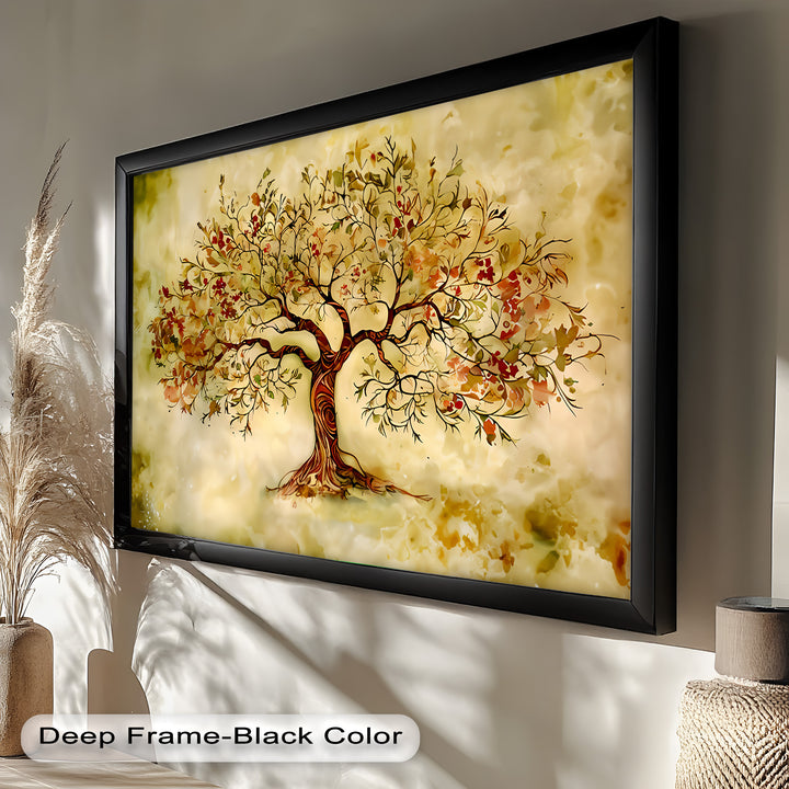 A visual celebration of nature’s harmony, this piece blends fantasy and organic beauty in a timeless design.