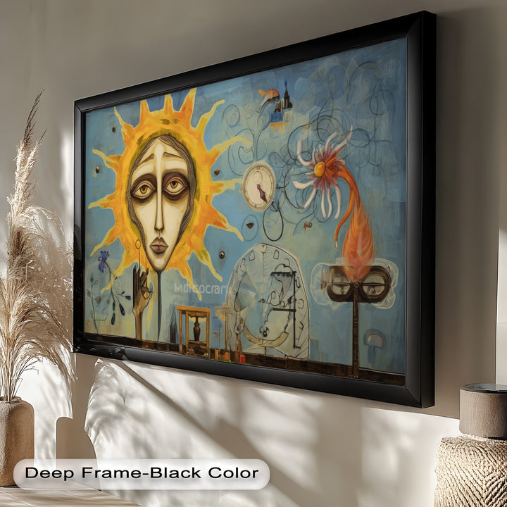 Solar Reverie – Surreal Dreamscape Picasso Oil Painting