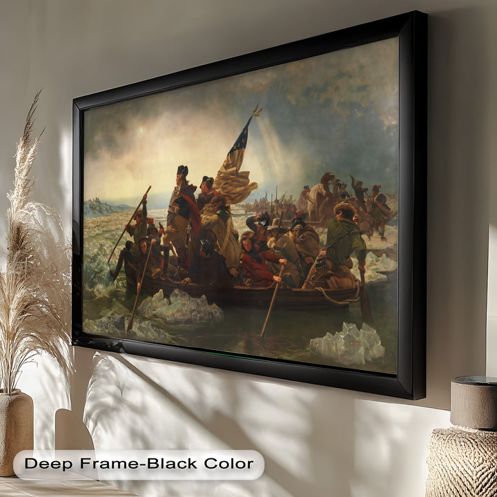 Washington's Crossing – Patriotisches Ölgemälde der Amerikanischen Revolution