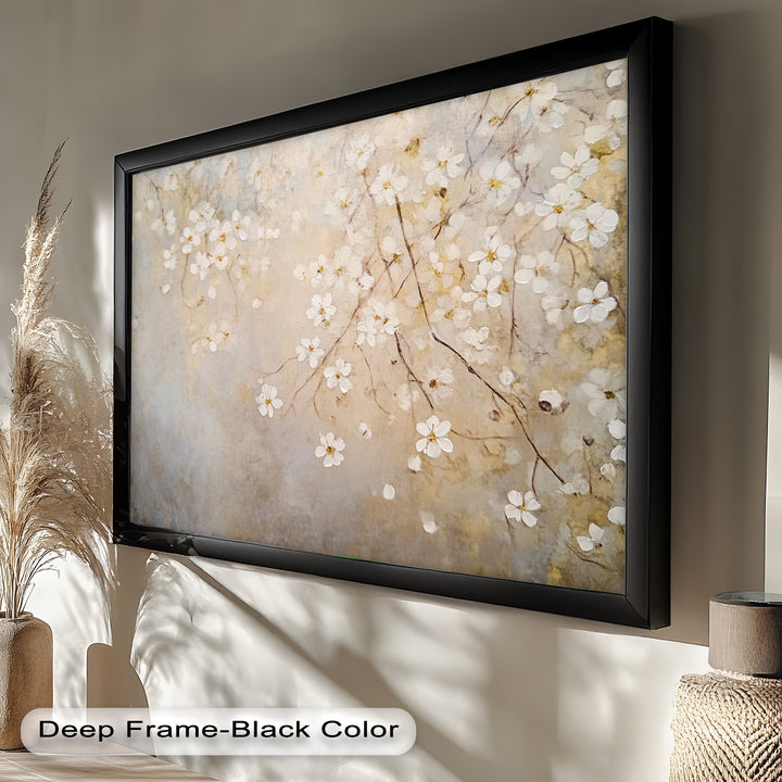 Delicate Blossom Branch – Floral Oil Paintings