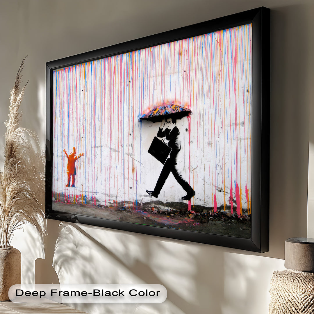 Colorfall Dissonance – Banksy Oil Painting