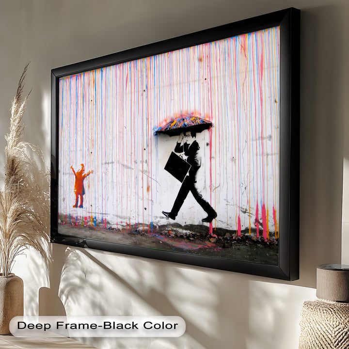 Colorfall Dissonance – Banksy Oil Painting