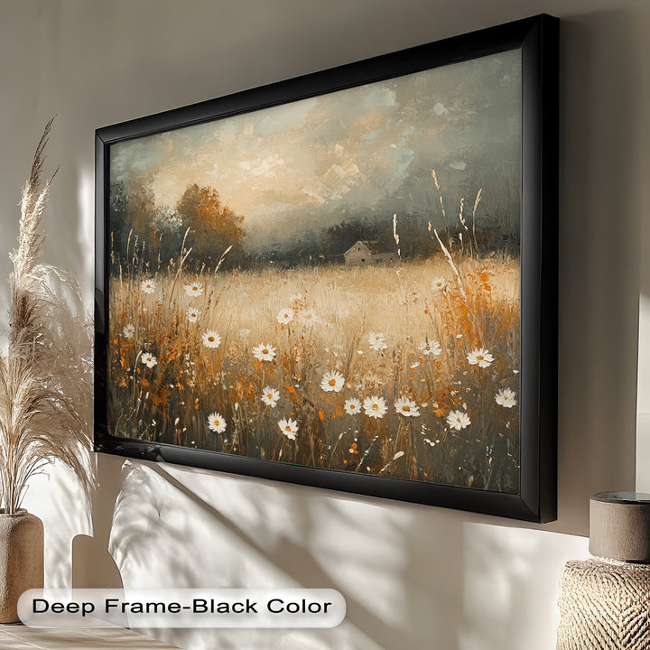 Golden Meadow – Wildflower Oil Painting