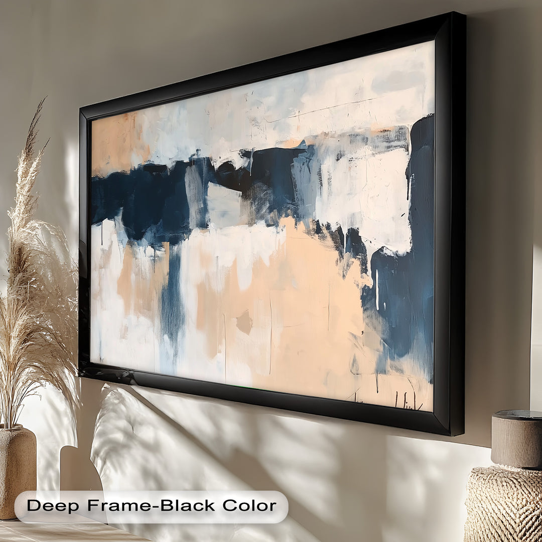 Desert Horizon – Minimalist Abstract Oil Painting