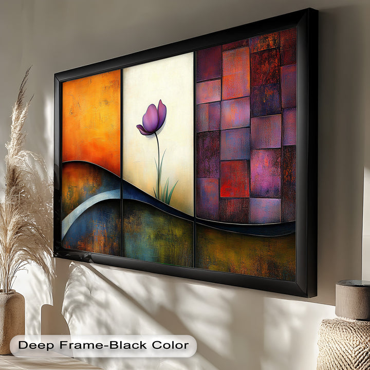 Tulip Dreams Abstract – Floral Modern Oil Painting