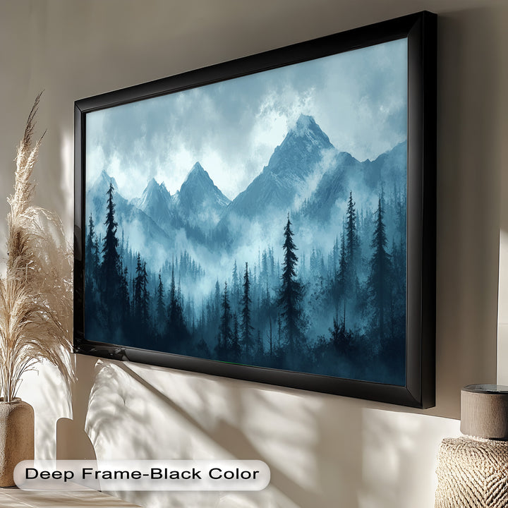 Misty Mountain Pines – Landscape Oil Paintings