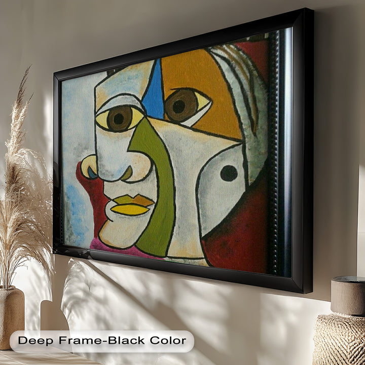 Fragmented Persona – Geometric Abstract Picasso Oil Painting