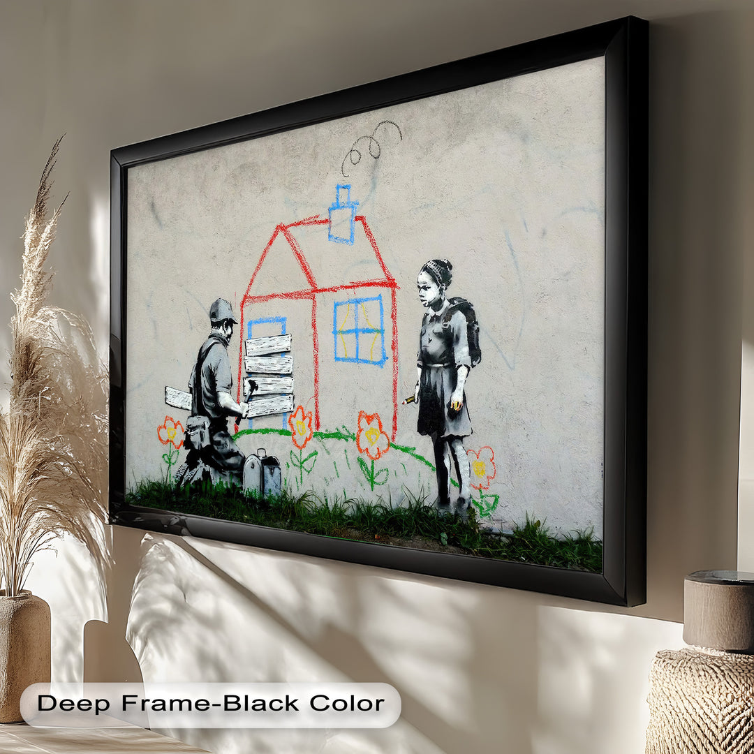 Boarded Dreams – Banksy Oil Painting