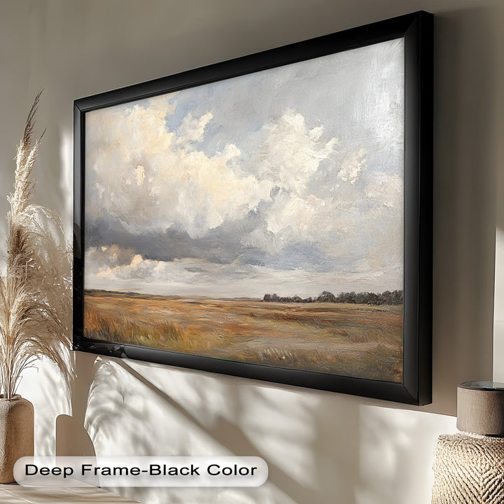 Prairie Horizon – Vintage Oil Painting