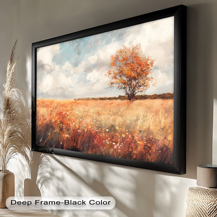 Vintage Autumn Fall – Landscape Oil Painting