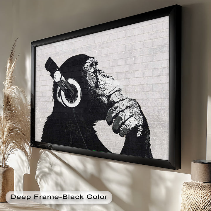 Contemplative Chimp – Banksy Oil Painting