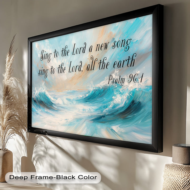 Faith-Based Coastal Artwork – Worship & Praise Wall Decor

