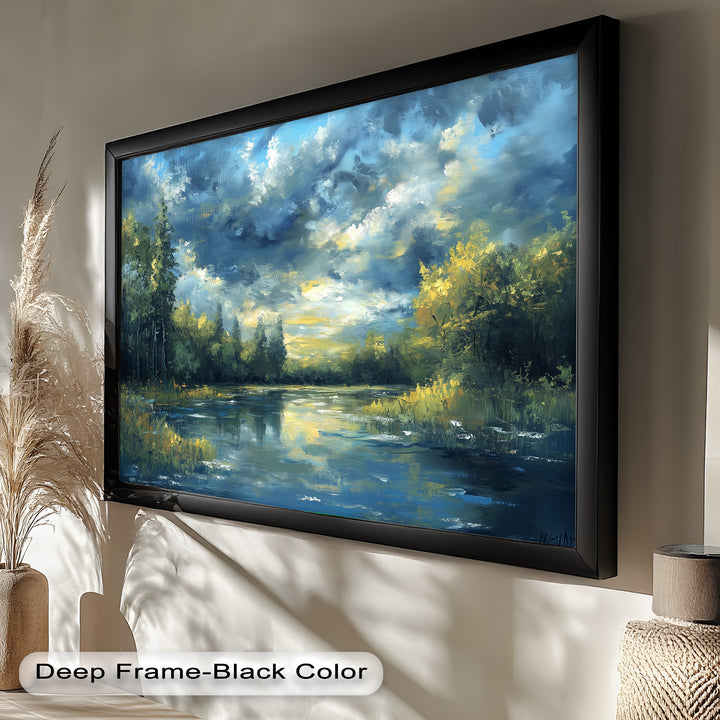 Forest River – Nature Oil Painting