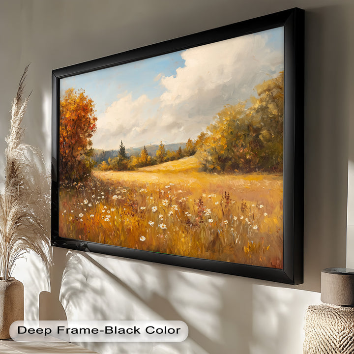 Autumnal Landscape – Tranquil Fall Scene in Oil Paintings